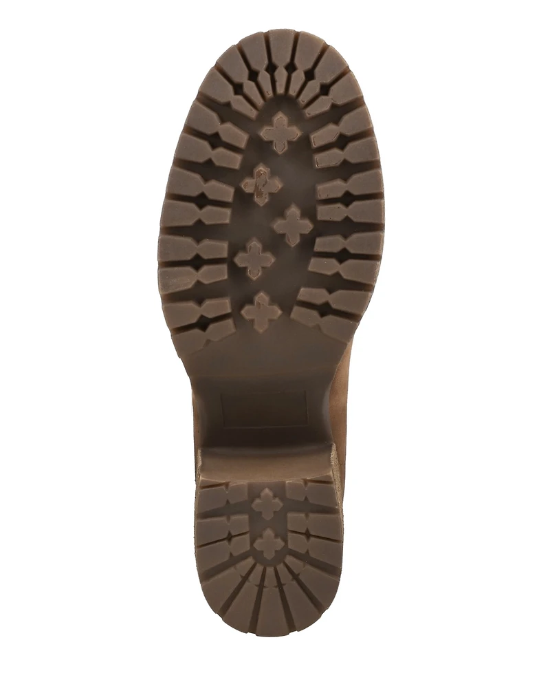 Mia Women's Fabiola Front Zip Stacked Heel Ankle Booties