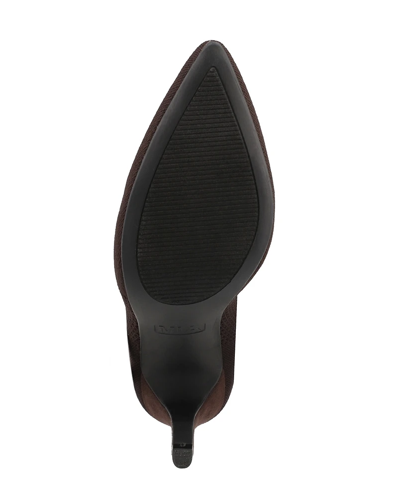 Mia Women's Mckinley Stiletto Knit Dress Booties