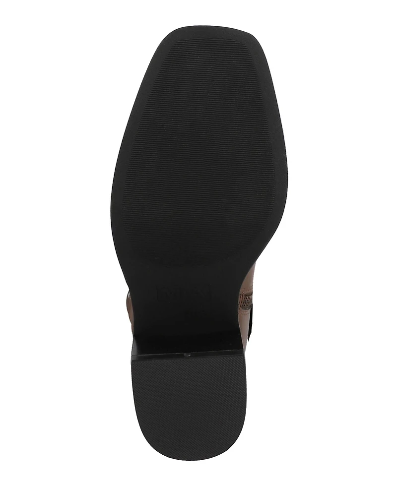 Mia Women's Diego Tall Harness Strap Block Heel Western Boots