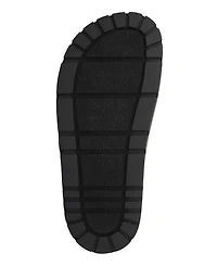 Mia Women's Thora Double Buckle Stone Detailed Slide Sandals