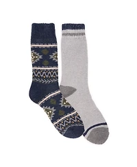 Muk Luks Men's Wool Socks (2 Pair Pack)