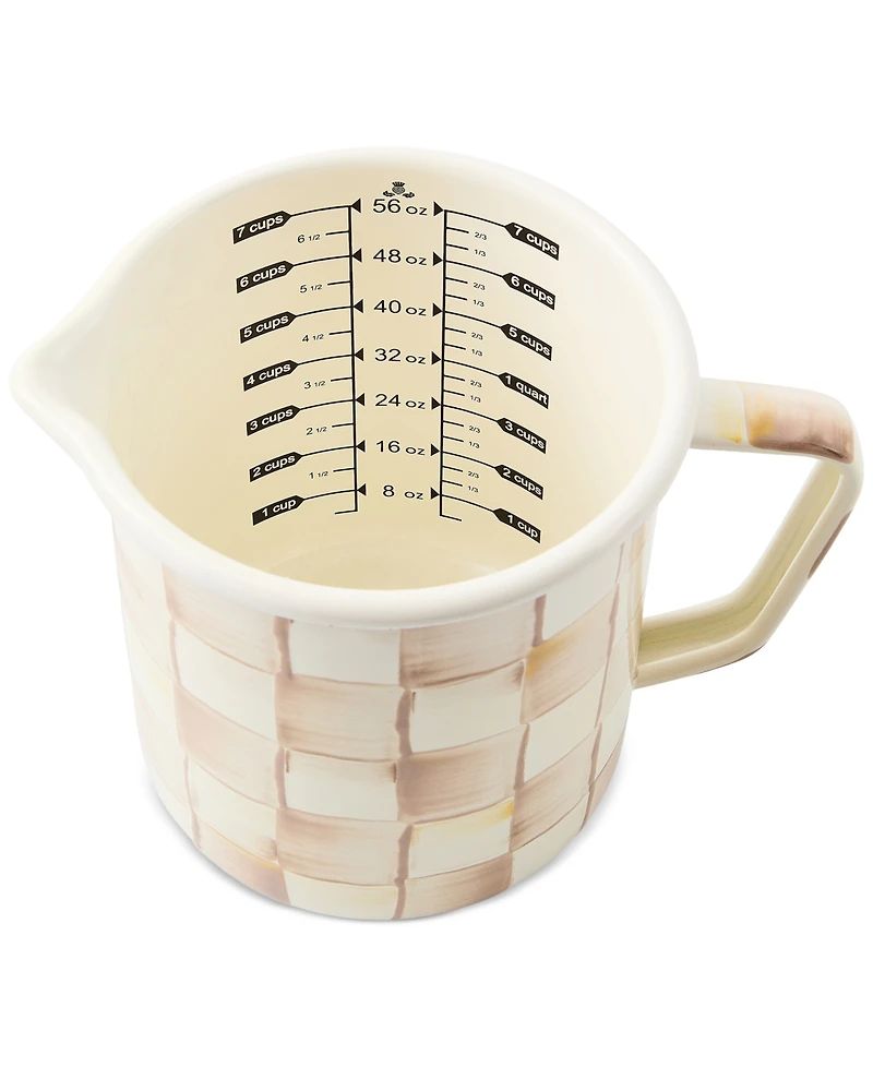 MacKenzie-Childs Mocha Check 7-Cup Measuring Cup