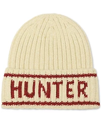 Hunter Metallic Rib Logo Cuff Beanie