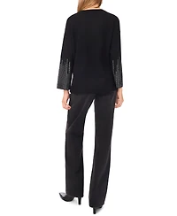 Sam & Jess Women's Rhinestone Long Sleeve Sweater