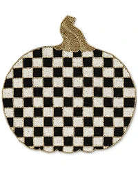 MacKenzie-Childs Courtly Check Pumpkin Beaded Placemat