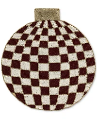 MacKenzie-Childs Red Check Ornament Beaded Placemat