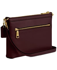Coach Legacy Small Refined Pebble Leather Zip Top Crossbody