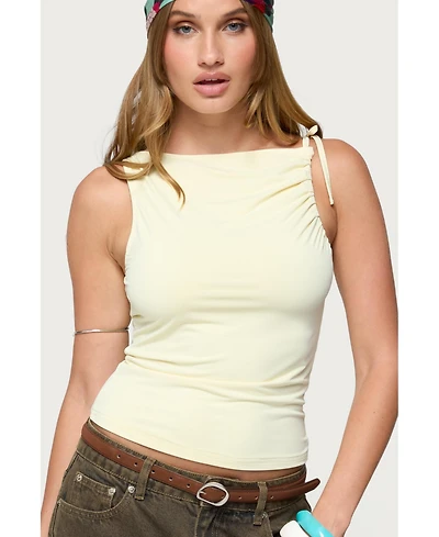 Edikted Women's Shanee Tie Shoulder Top
