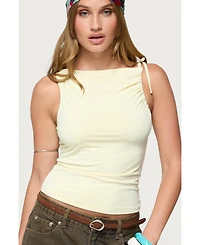 Edikted Women's Shanee Tie Shoulder Top