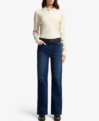 7 For All Mankind Women's Alexa Wide-Leg Jeans