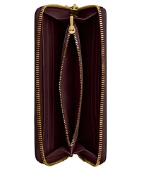 Coach Slim Accordion Leather Zip-Around Wallet