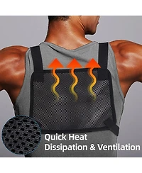 Nakto Tactical Chest Bag Lightweight Running Chest Pack, Water Resistant Running Vest Pack with Phone Holder Running Backpack for Men Women(Black Ches