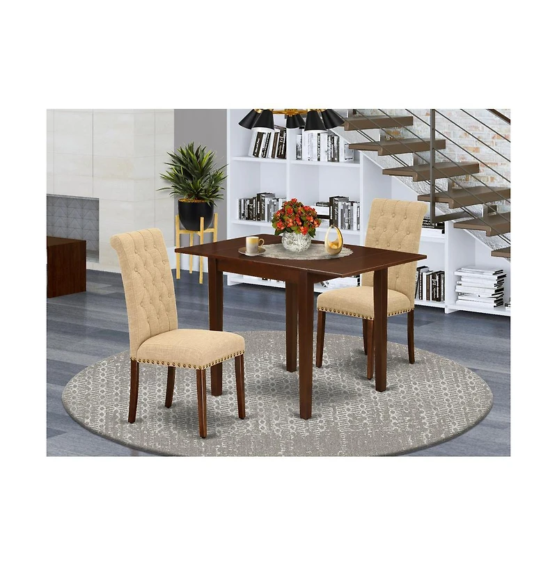 East West Furniture Dining Room Set Mahogany