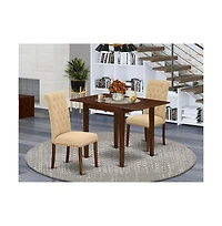 East West Furniture Dining Room Set Mahogany
