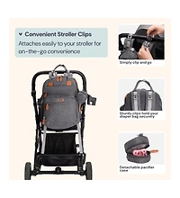 BabbleRoo Toddler Diaper Bag Backpack Stylish 26L Hands Free with Changing Pad, Stroller Straps & Water-Resistant, Safari, Large