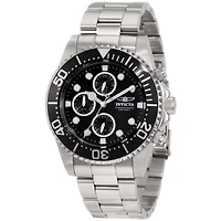Invicta Men's 1768 Pro Diver Quartz Chronograph Black Dial Watch