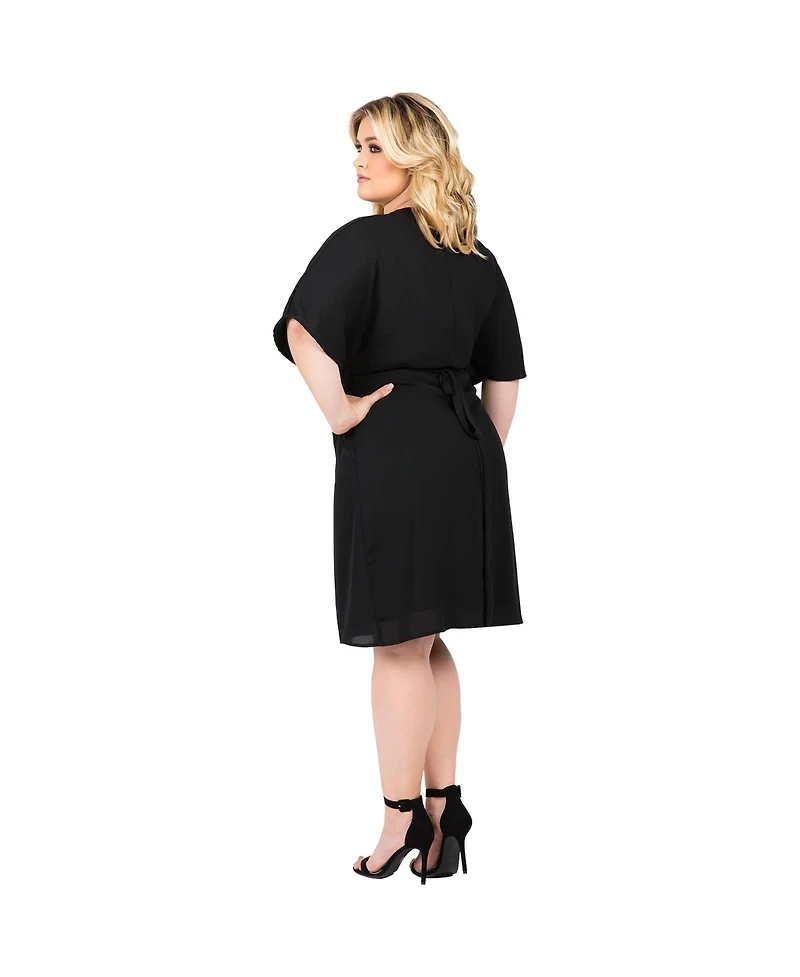 Standards & Practices Plus Snap Button Frayed Hem Pencil Skirt
