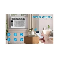 Gaomon 6,000 Btu WiFi Smart Window Air Conditioner - Energy Saving, Quiet Operation, Remote Controlled, Fast Cooling for Rooms up to 269 Sq. Ft