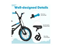 Akiudex Adjustable Kids Bike with Dual Brakes and Training Wheels