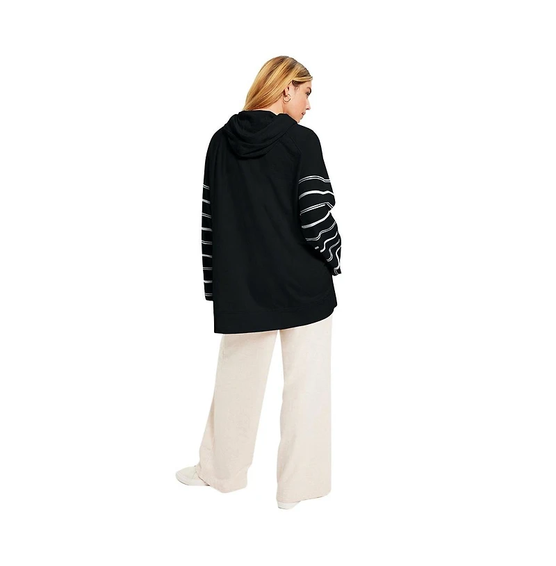 June + Vie Women's Bell-Sleeve French Terry Sweatshirt