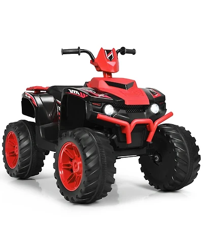 Akiudex Kids Electric Ride On Atv with Music Lights and Slow Start