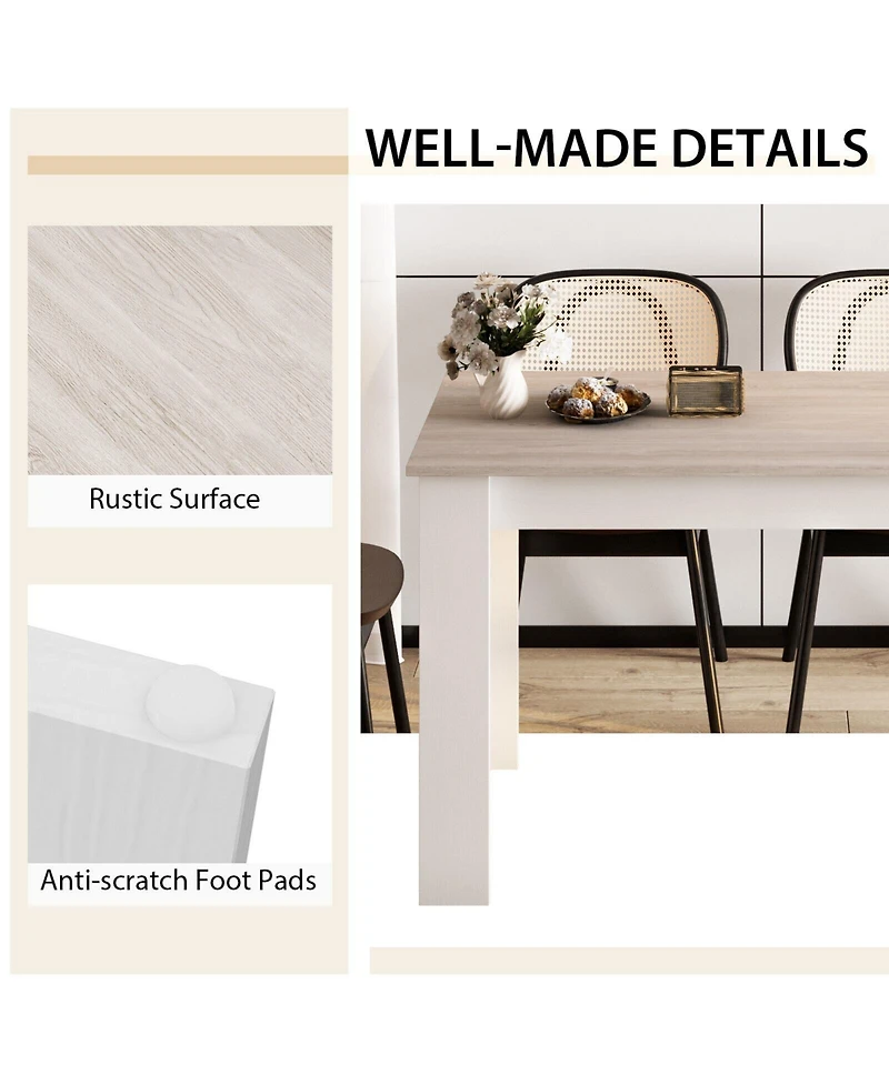 Volenca 47 Inches Dining Table for Kitchen and Dining Room