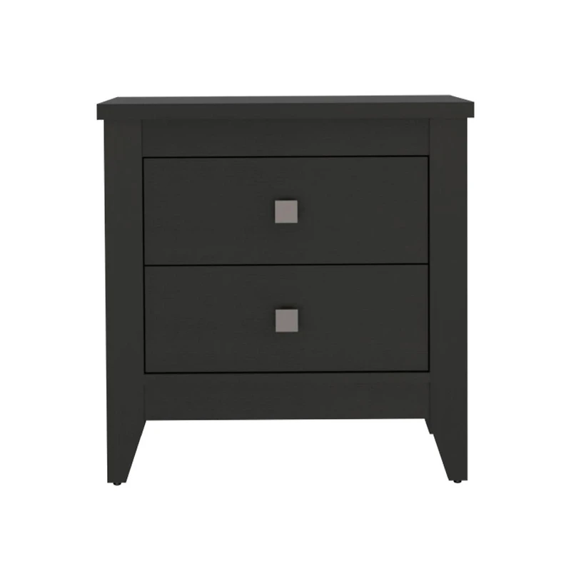 Casainc Storage Cabinet NightStand End Table with Two Shelves