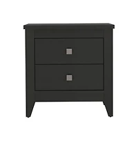 Casainc Storage Cabinet NightStand End Table with Two Shelves