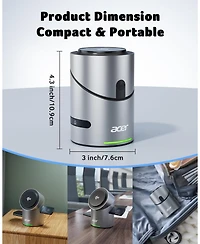 Acer 3-in-1 Charging Station for Apple Devices - Qi2 15W Wireless Charger for iPhone, Apple Watch, and AirPods