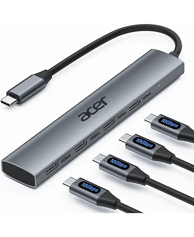 Acer Usb-c Hub, 10Gbps Type-c Splitter with 4 Usb-c 3.2 Ports