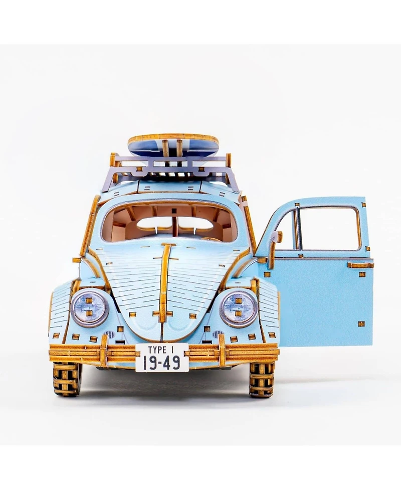Flash Popup 3D Diy Puzzle: 1949 Vw Beetle Type 1 Wa-Gu-Mi Color Version