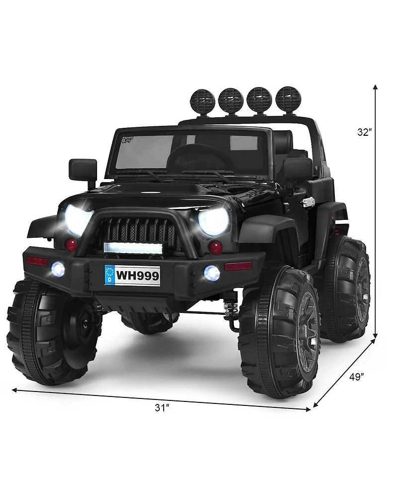 Akiudex Kids Electric Ride On Truck with Remote Control and Music Player
