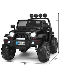 Akiudex Kids Electric Ride On Truck with Remote Control and Music Player