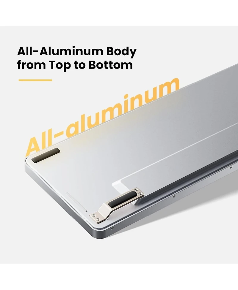 Lofree Flow84 Low Profile Mechanical Keyboard – 75% Rechargeable Wireless Keyboard, Bluetooth & Wired Connection