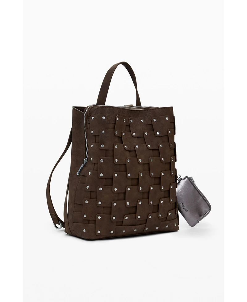 Desigual Women's Medium faux leather patch backpack