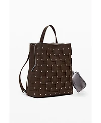 Desigual Women's Medium faux leather patch backpack