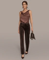 Donna Karan New York Women's Velvet Straight Leg Pants