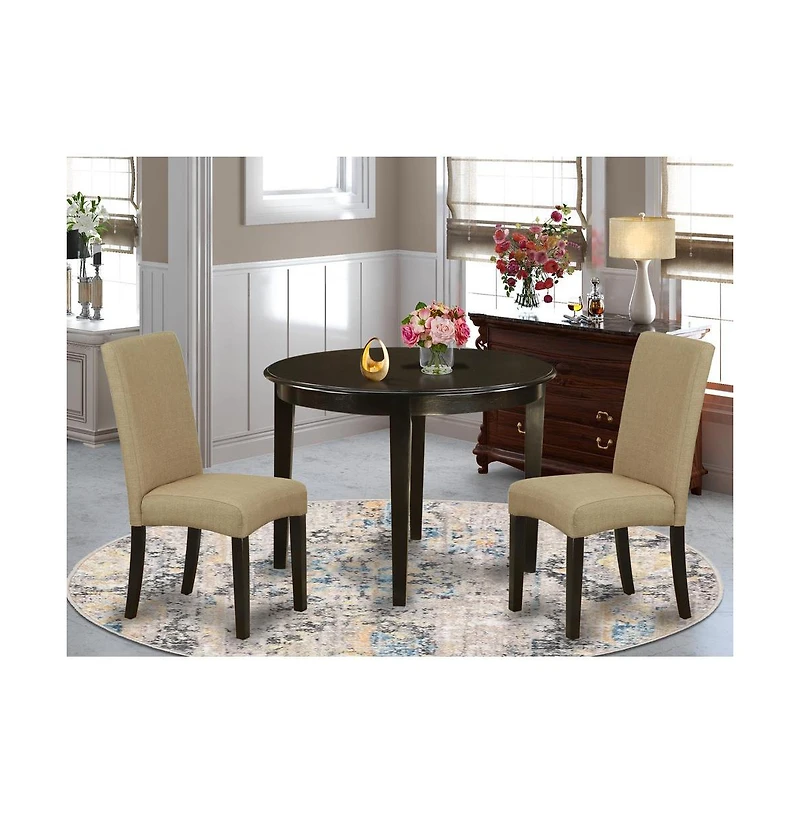 East West Furniture Dining Room Set Cappuccino