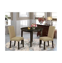East West Furniture Dining Room Set Cappuccino