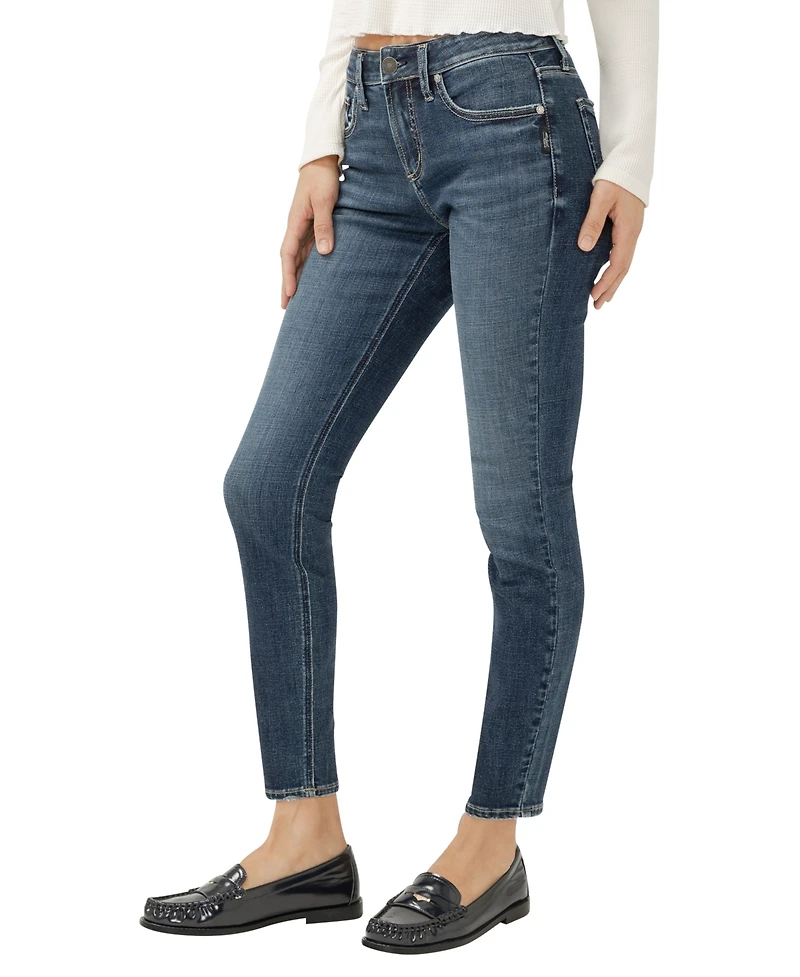 Silver Jeans Co. Women's Elyse Mid Rise Straight Fit