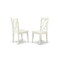 East West Furniture 3 Piece Dining Set Contains 1 Drop Leaves Dining Room Table and 2 Linen White Dinning Room Chairs with Double X-Back