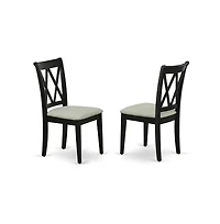 East West Furniture Dining Room Set Black