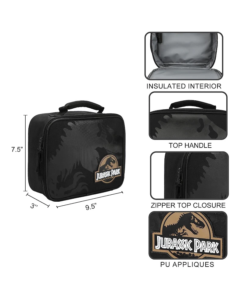 Jurassic Park Ingen Camo Adult 17" Backpack and Lunch Tote Set