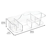 iDesign Plastic Cosmetic Organizer Tote - Clear Bin