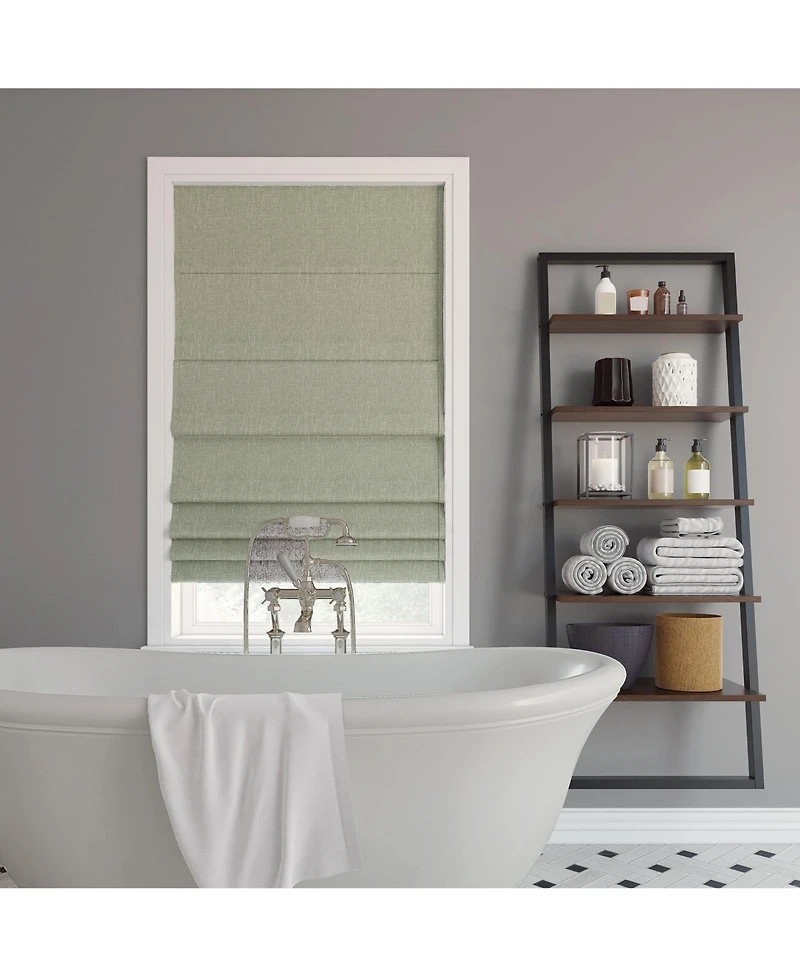 Sun Zero Pryer Textured 100% Blackout Cordless Roman Shade