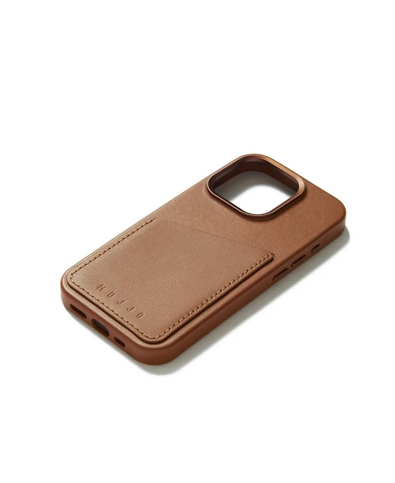 Mujjo Full Leather Wallet Case for iPhone 15 Pro