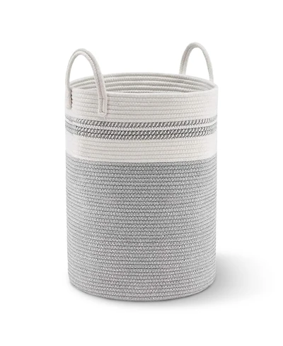 Cheer Collection Large Laundry Hamper (15" x 19.7