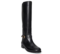 Lauren Ralph Women's Brooke Ii Burnished Leather Tall Boots
