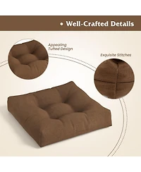 Gymax Set of 21'' x Chair Seat Cushion Pads Patio