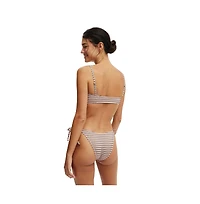 Cotton On Women's Ring Front Bandeau Bikini Top